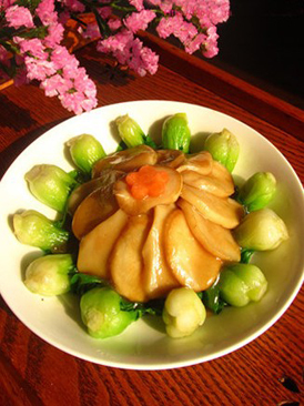 杏鲍菇浇油菜